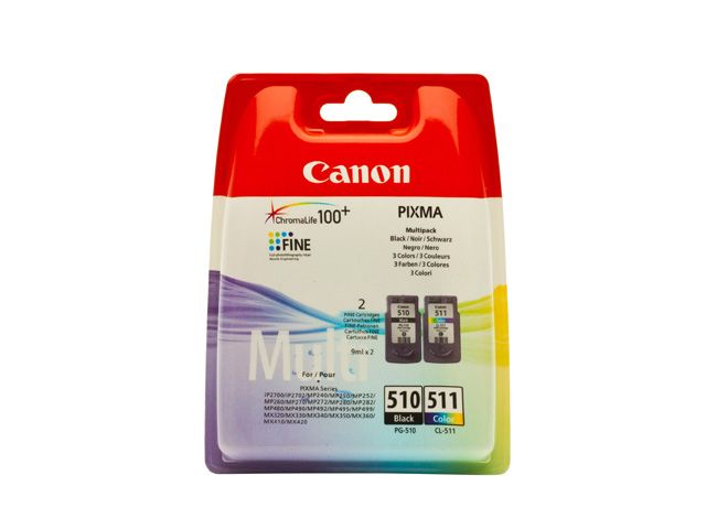 Cartuccia ORIGINALE 2970B010 Canon Multipack PG510 CL511