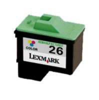 cod. CART-LEX26C  Cartuccia Comp. con LEXMARK N. 26 Color Doppia Capacit...