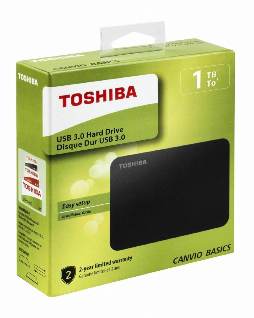 HARD DISK ESTERNO TOSHIBA HDTB410EK3AA 2,5 USB 3.0 1TB