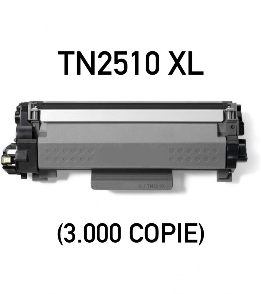 cod. TON-BROTN2510XL-CHIP  Toner Comp. con Brother TN2510 XL  3K - Con Chip...